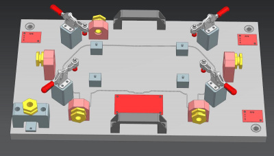 Production of measuring, assembly and welding jigs